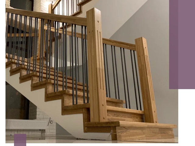 Реставрация деревянных и металлических лестниц в Тюмени