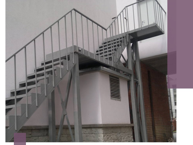 Монтаж пожарных лестниц под ключ в Тюмени с гарантией качества