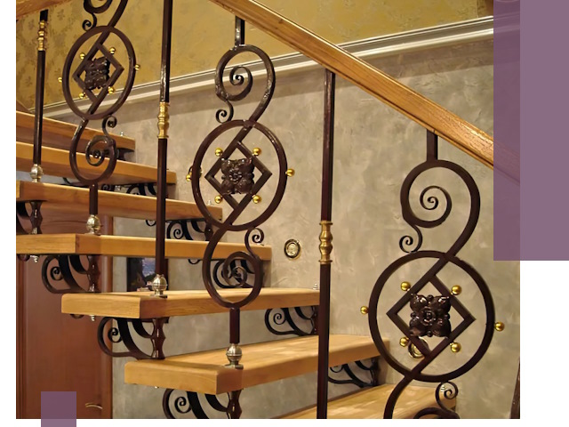 Изготовление кованых лестниц под ключ в Тюмени