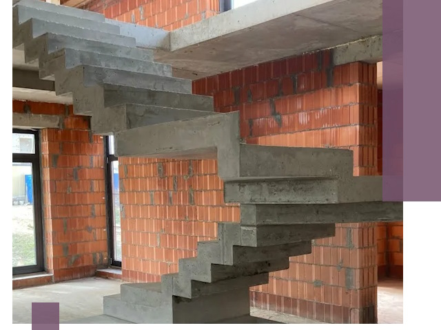 Изготовление бетонных лестниц под ключ в Тюмени