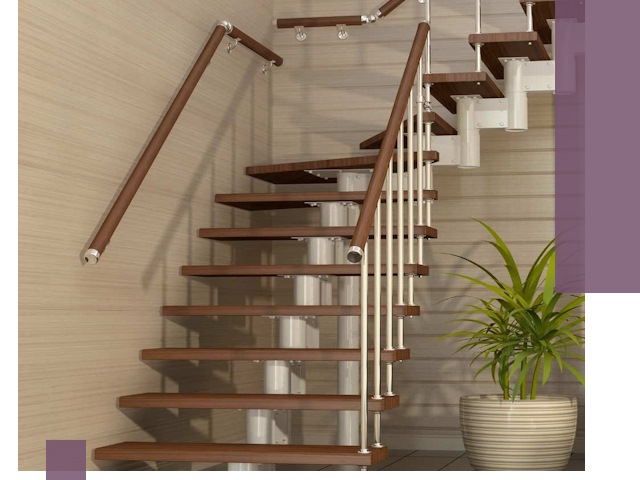 Изготовление модульных лестниц под ключ в Тюмени