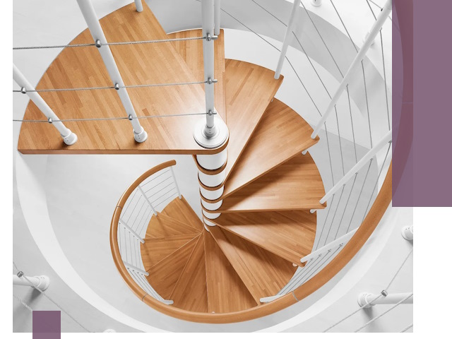 Изготовление винтовых лестниц под ключ в Тюмени