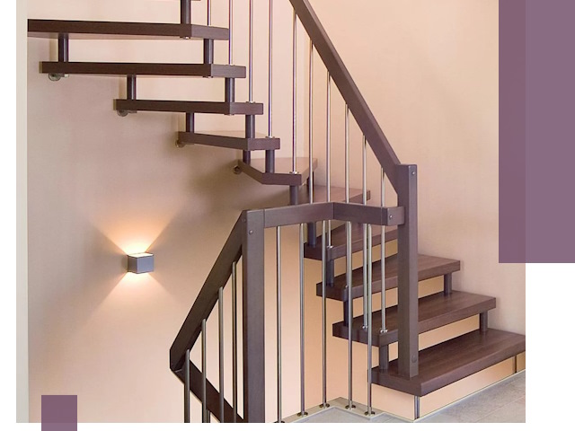 Изготовление лестниц на больцах в Тюмени под ключ