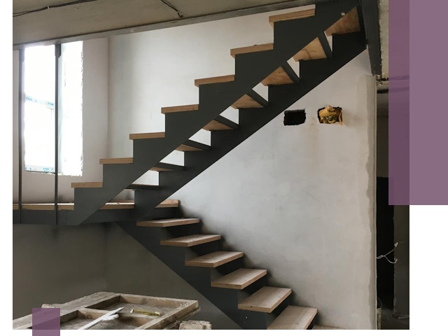 Изготовление лестниц на металлокаркасе в Тюмени от производителя