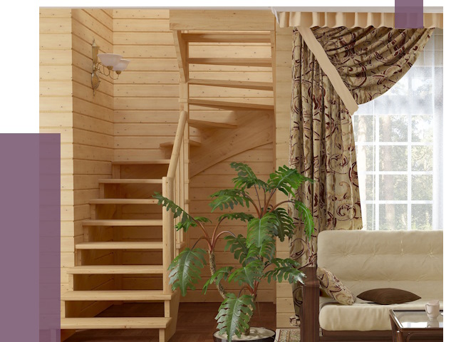 Лестницы для дачи в Тюмени от 75787 руб.  | ПРОЛЁТ-Тюм