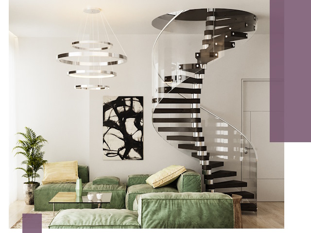 Лестницы для двухуровневой квартиры в Тюмени — изготовление и монтаж