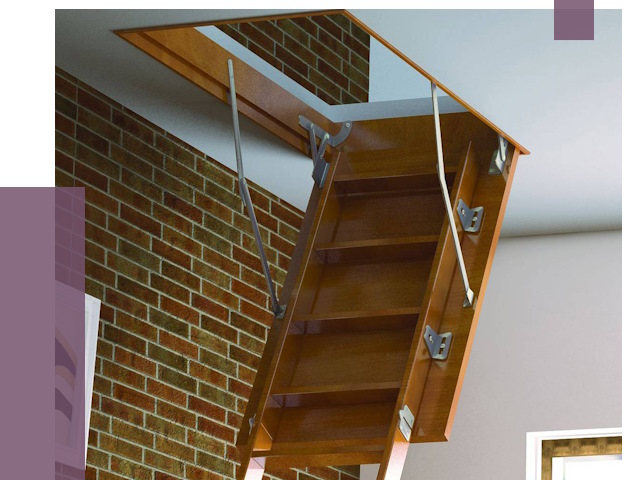 Установка чердачной лестницы в Тюмени от 7808 руб. | ПРОЛЁТ-Тюм