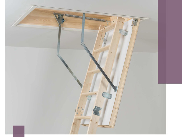 Установка чердачной лестницы под ключ в Тюмени