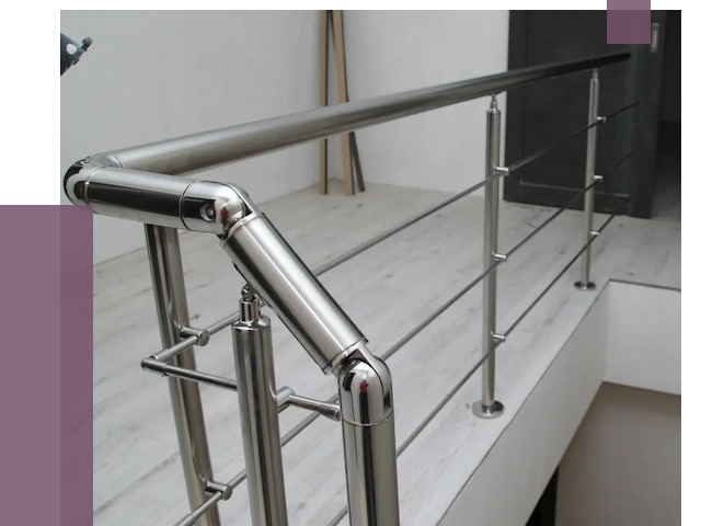 Перила из нержавеющей стали в Тюмени от 8982 руб. под ключ | ПРОЛЁТ-Тюм