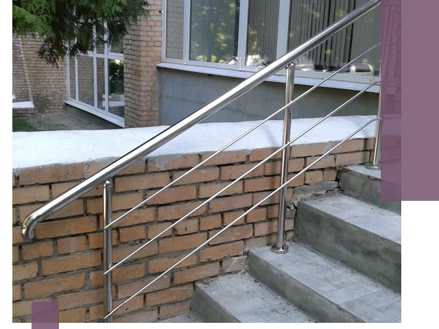 Перила из нержавеющей стали высокого качества в Тюмени