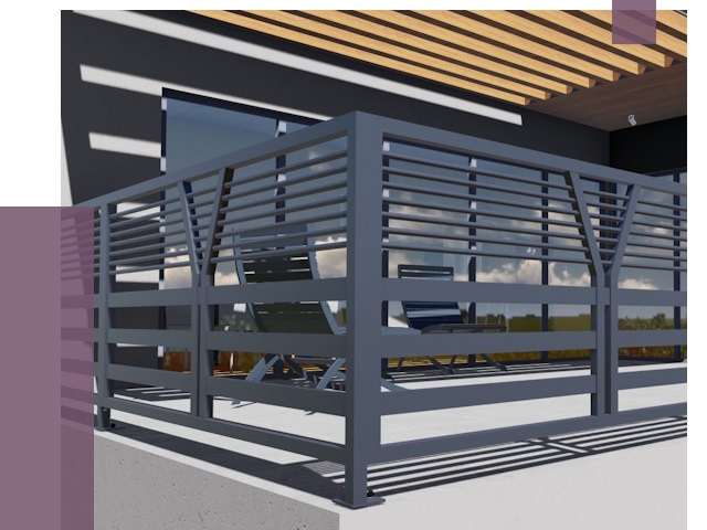 Изготовление балконных ограждений в Тюмени от 10717 руб. | ПРОЛЁТ-Тюм