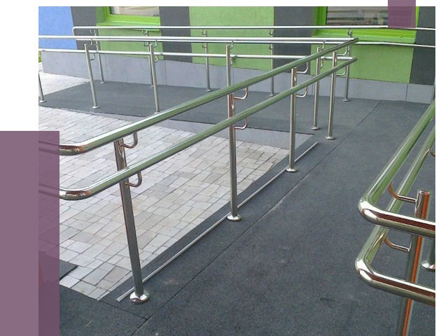 Ограждения пандусов в Тюмени от 4338 руб. монтаж | ПРОЛЁТ-Тюм
