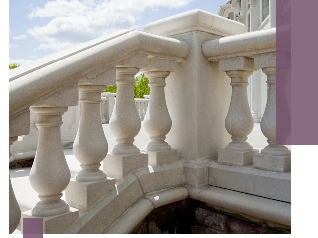 Балюстрады из металла и камня под ключ в Тюмени