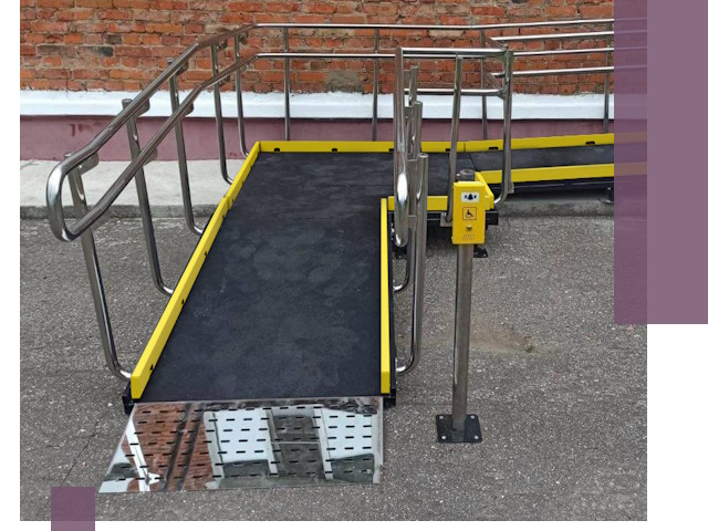 Изготовление наклонных пандусов для инвалидов в Тюмени