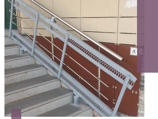 Изготовление откидных пандусов под ключ в Тюмени