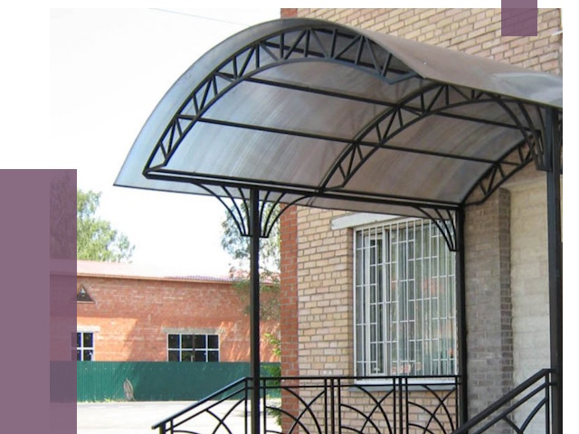 Металлические навесы и козырьки в Тюмени от 12759 руб.