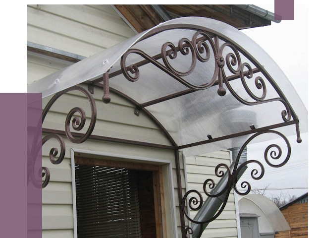 Изготовление козырьков в Тюмени от 7349 руб. — заказать | ПРОЛЁТ-Тюм