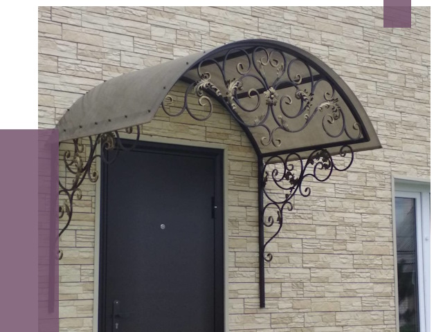 Ремонт козырьков в Тюмени от 7400 руб.  | ПРОЛЁТ-Тюм