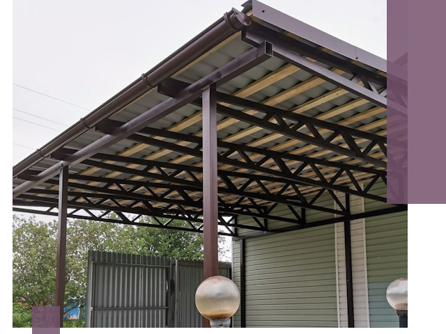 Навесы под ключ в Тюмени: изготовление, монтаж и гарантия