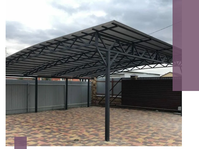 Недорогие навесы под ключ в Тюмени — изготовление и монтаж