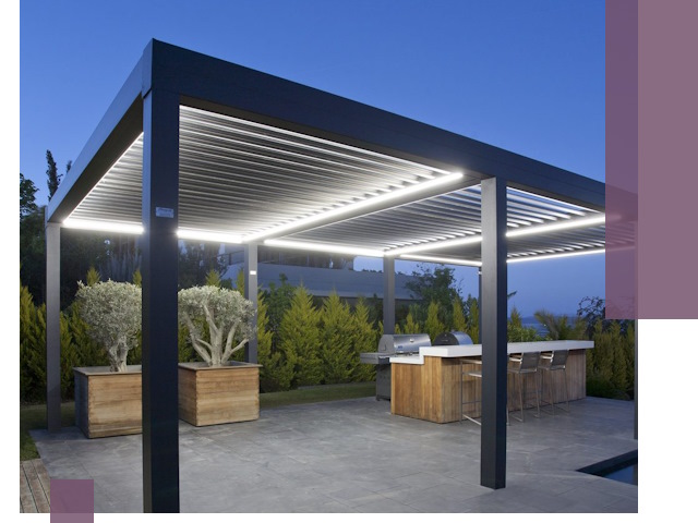 Навесы отдельно стоящие под ключ в Тюмени из металла и поликарбоната