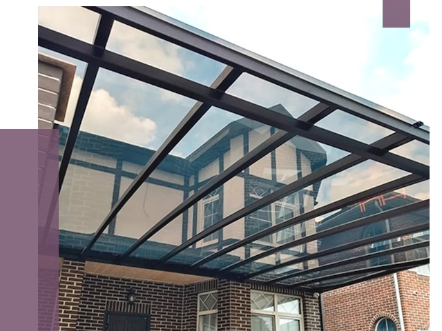 Навесы из поликарбоната в Тюмени от 8594 руб. под ключ — ПРОЛЁТ-Тюм