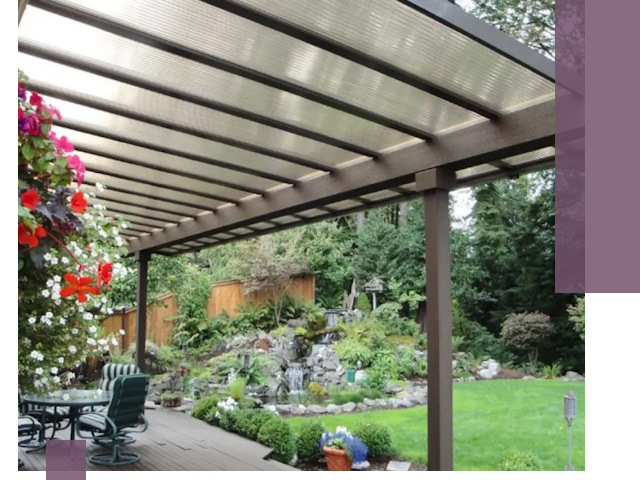 Навесы из поликарбоната под ключ в Тюмени быстро и надёжно