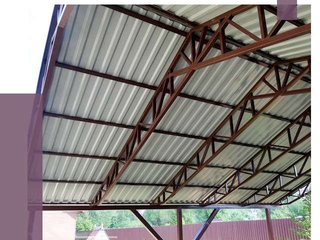 Навесы из профнастила в Тюмени от 7349 руб. | ПРОЛЁТ-Тюм