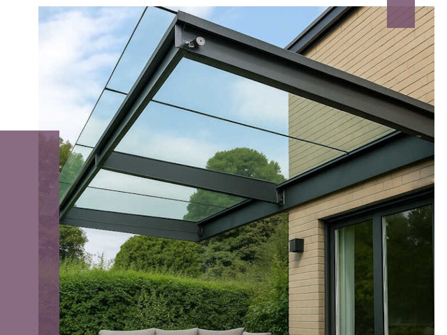 Стеклянные навесы и козырьки в Тюмени от 12248 руб.