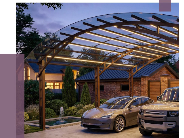 Металлические навесы в Тюмени от 12657 руб. под ключ — ПРОЛЁТ-Тюм