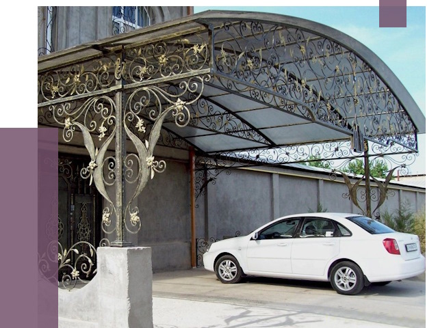 Кованые навесы в Тюмени от 14545 руб. | ПРОЛЁТ-Тюм