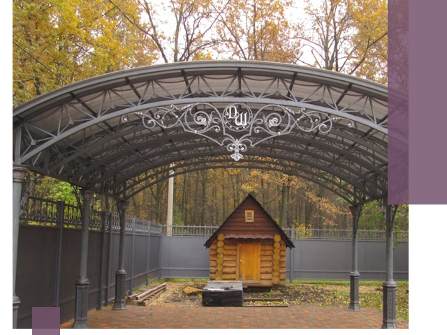 Кованые навесы премиум-класса под заказ в Тюмени