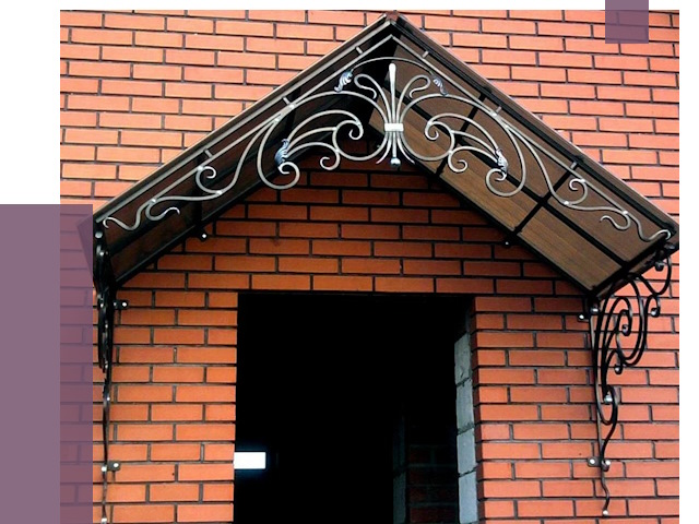 Металлические козырьки в Тюмени от 10666 руб. 