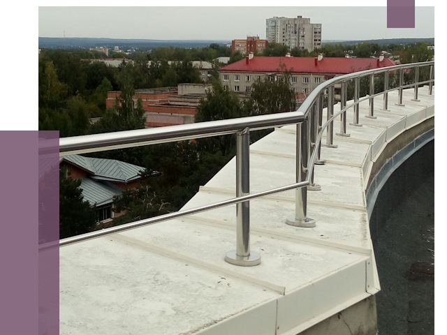 Парапеты и ограждения кровли в Тюмени от 4950 руб. 