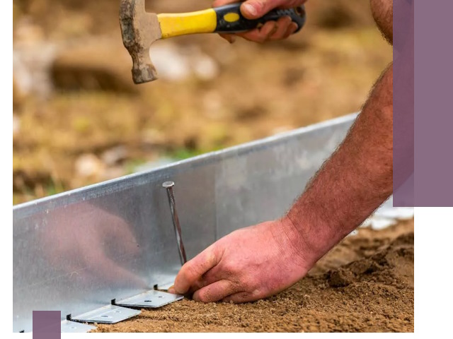 Монтаж металлических бордюров в Тюмени быстро и качественно