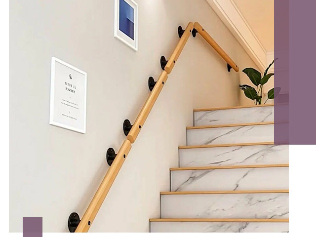 Поручни металлические и деревянные под ключ в Тюмени